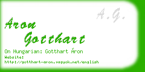 aron gotthart business card